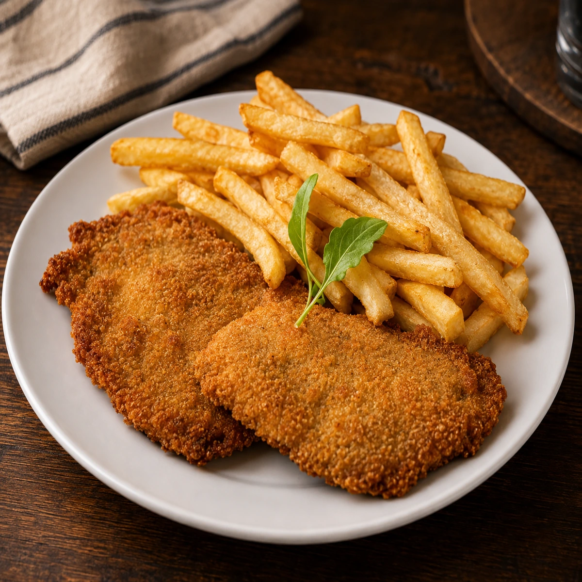 Milanesa c/papas